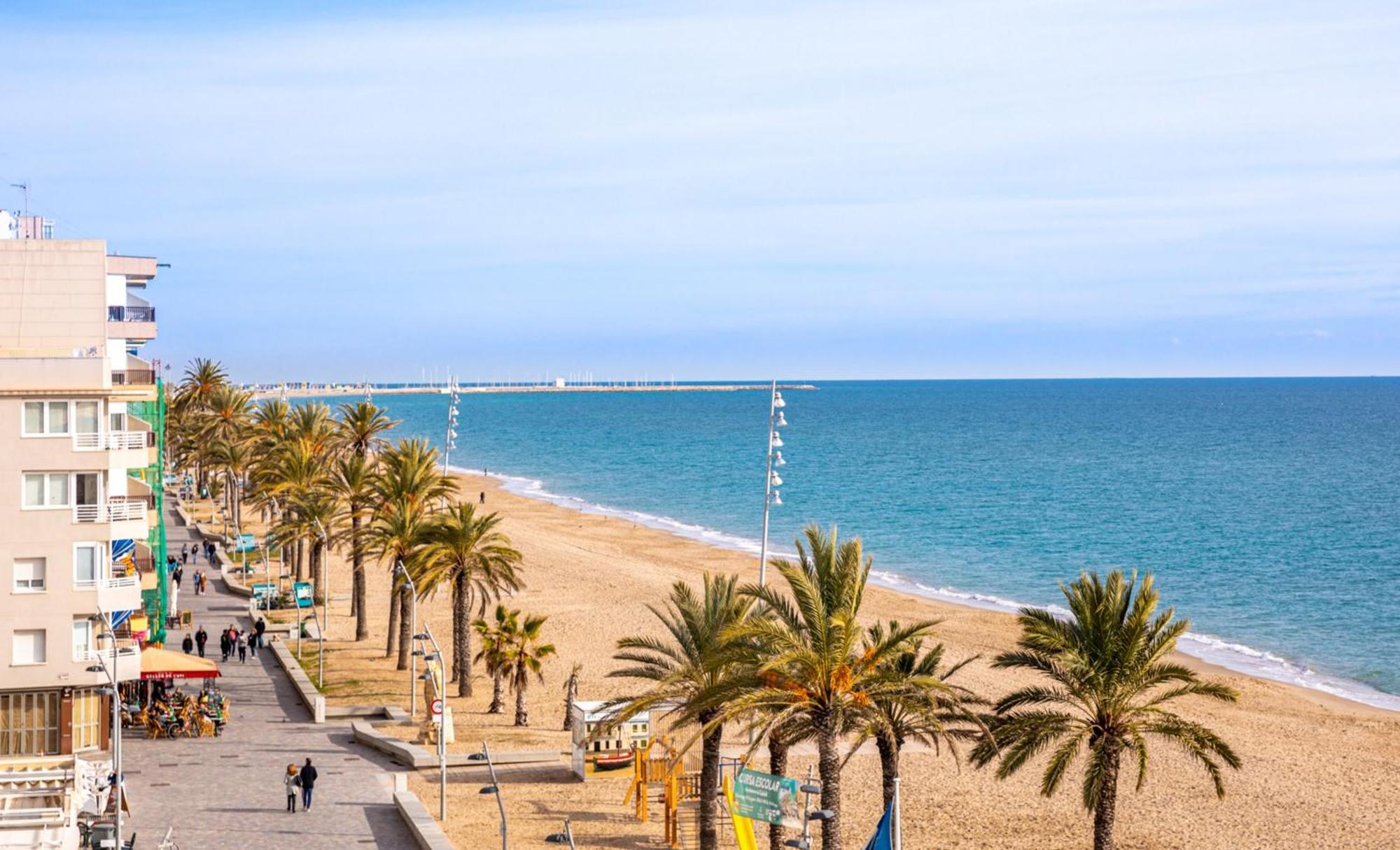 Spacious Apartment With Sea View Terrace In Calafell Buitenkant foto